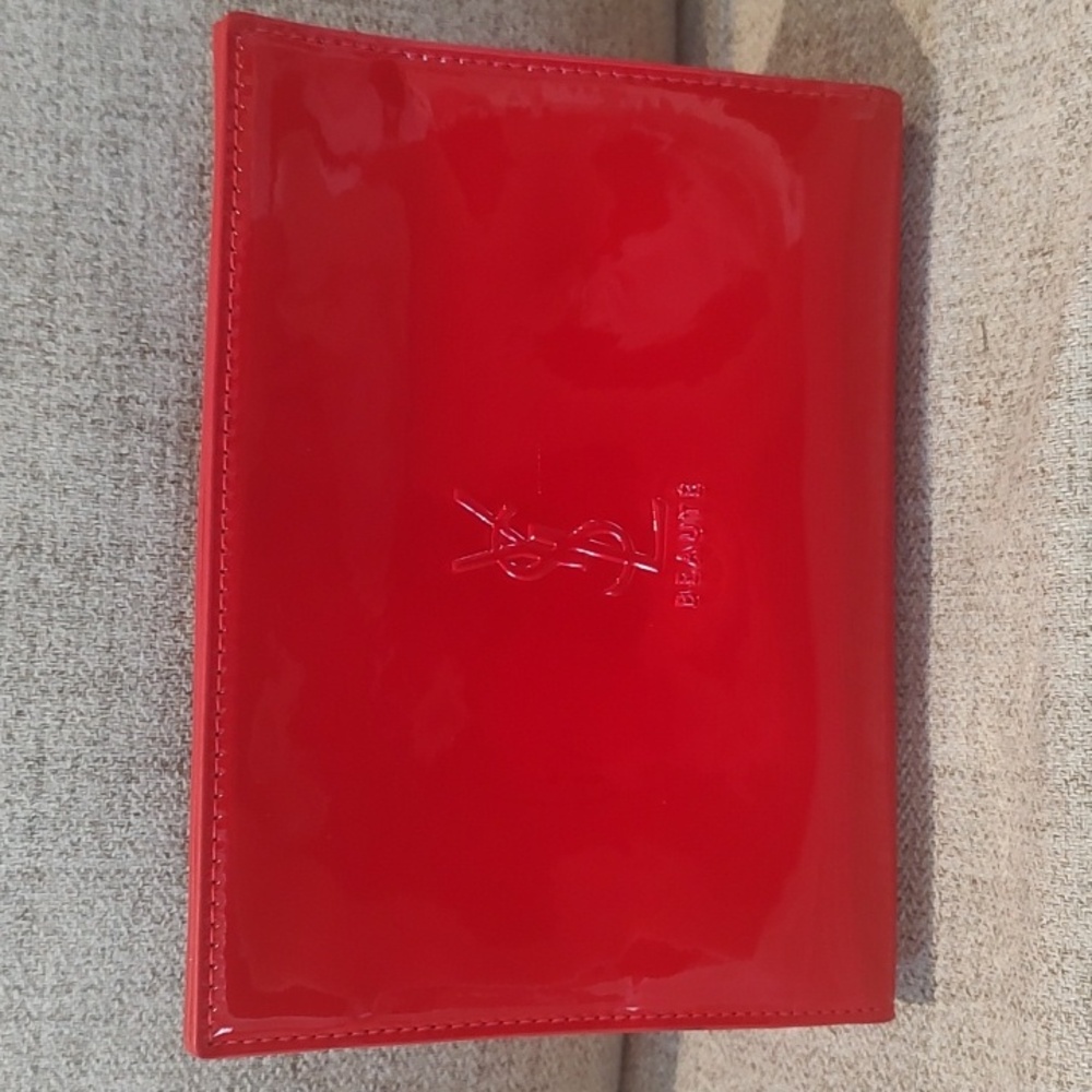 Yves Saint Laurent Red Patent Leather Clutch